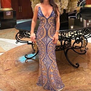 Stunning royal blue gown